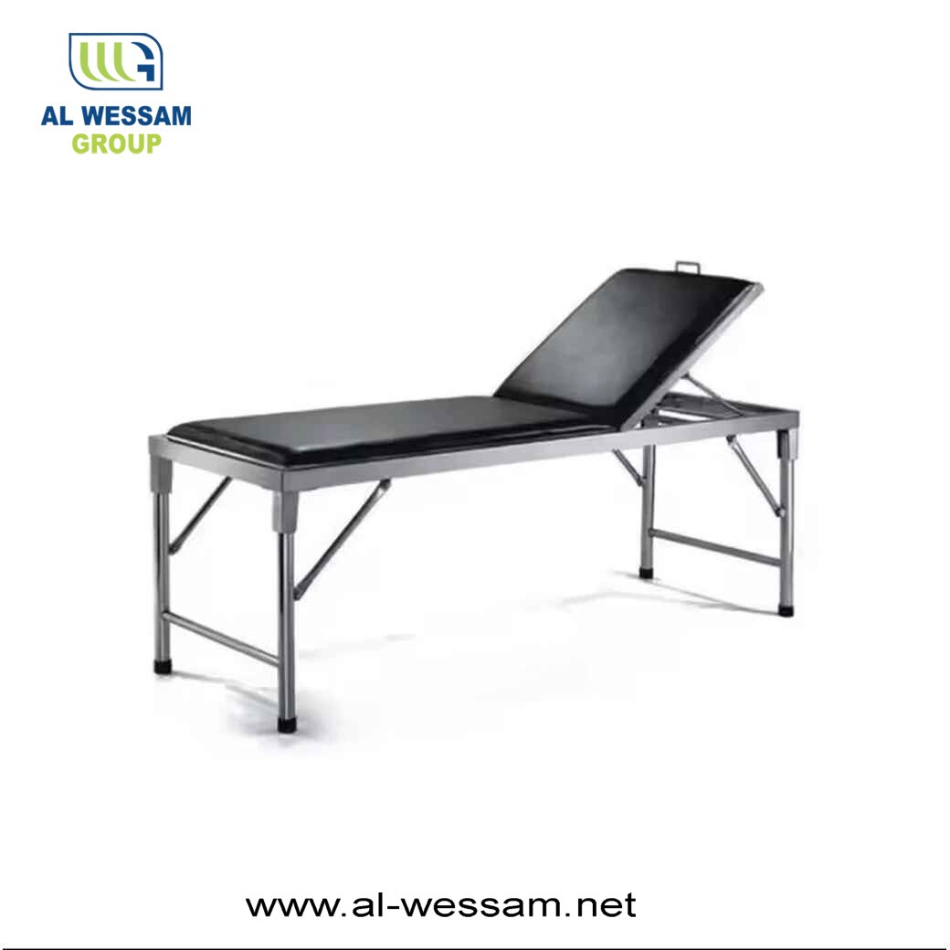 Stainless Steel Examination Bed With Backrest